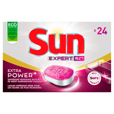 Sun All-in-1 Extra Power Vaatwastabletten 24 Stuks